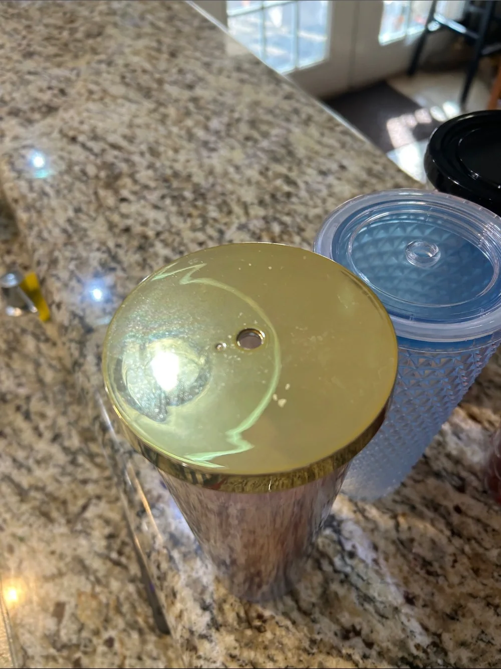 Starbucks Multi-Color Reusable Tumblers with Gold Lids -Set of 5
